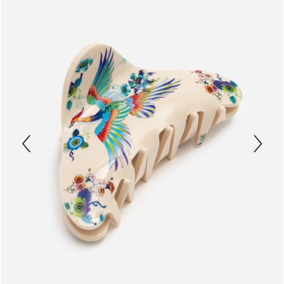 Johnny Was Other - NEW! JOHNNY WAS Dreamer Hair Clip Crane Print Ivory / Cream BRAND NEW! GORGEOUS!